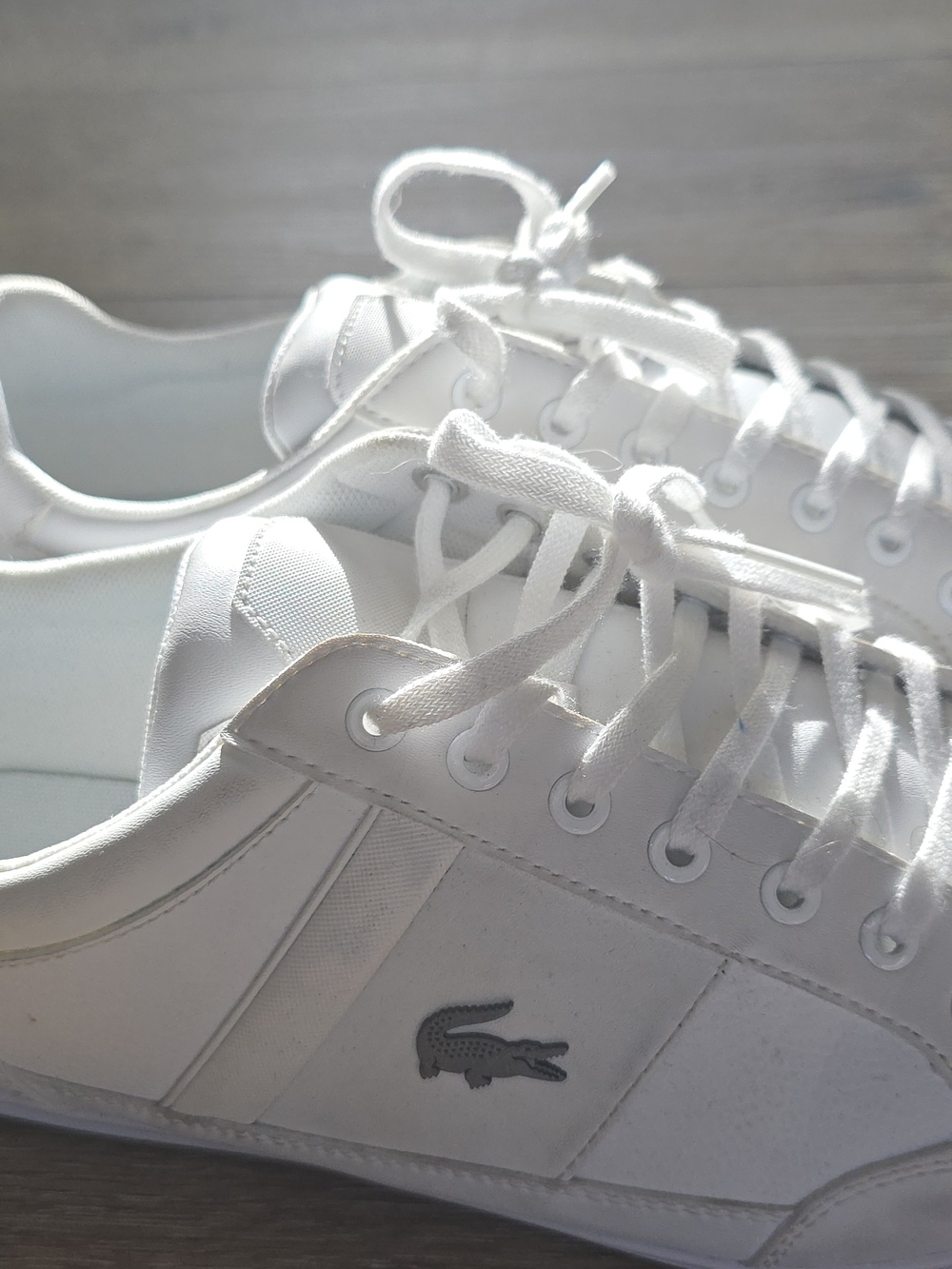 Lacoste White Men's Leather Sneakers